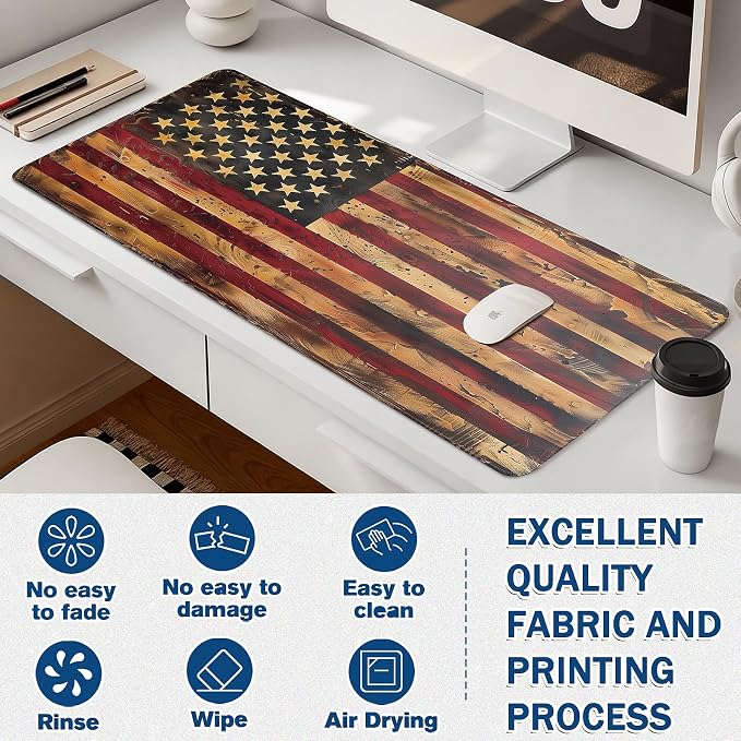 Mouse Pad Gaming - Desk Mat for Keyboard and Mouse - Large Mouse Pad for Desk, Mousepad (35.4" X 15.7") with Non-Slip Base, Desks Pad Mat Office and Home - Image 3