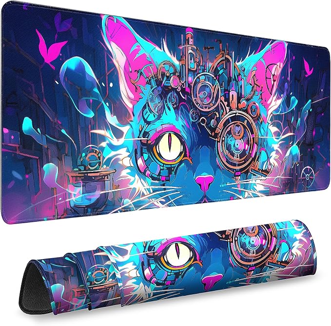 Gaming Mouse Pad, Desk Mat for Keyboard and Mouse, Large Mouse Pad for Desk, Computer Mousepad by Unknown