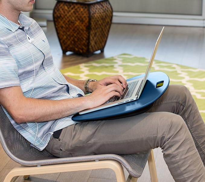 Honey-Can-Do TBL-06321 Portable Laptop Lap Desk with Handle, Indigo Blue, 23 L x 16 W x 2.5 H - Image 6