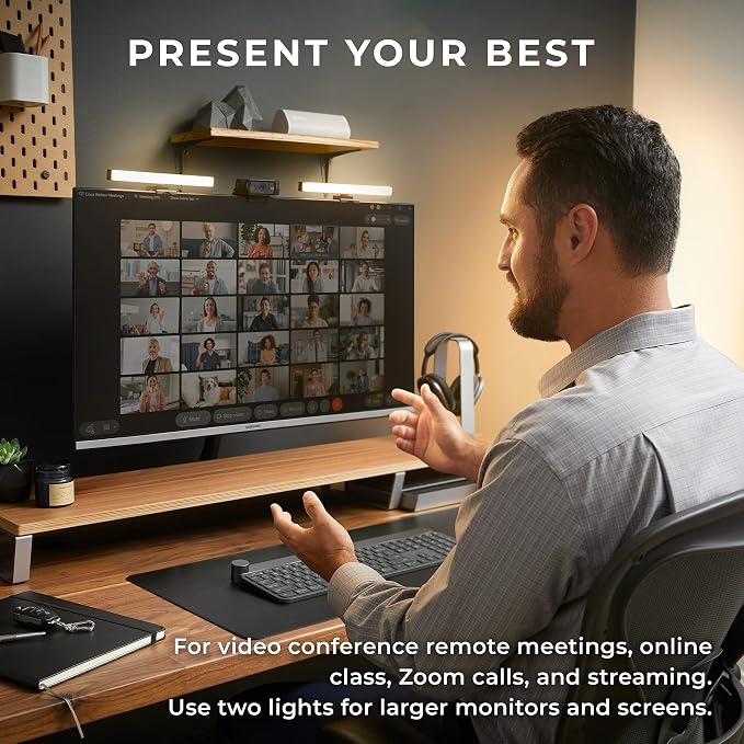 HumanCentric Video Conference Lighting, Webcam Light for Streaming LED - Image 2