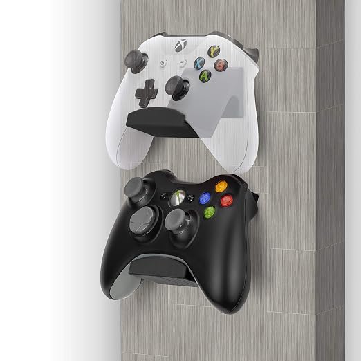 BRAINWAVZ Game Controller Holder Wall Mount Stand (2 Pack) for Xbox, PS5, Series X, ONE, PS4, PS3, Switch, Nintendo, PC & More, Fits Latest & Retro Gamepads, Stick On, Easy to Install, UGC1 - Image 9