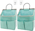 2pcs Wall Hanging Storage Bag,Wall Hanging Organizer Bags with Pockets, Wall Organizer Storage for Dormitory Bathroom Bedroom Kitchen(Green), 0229-xmbsometeth by Someteth