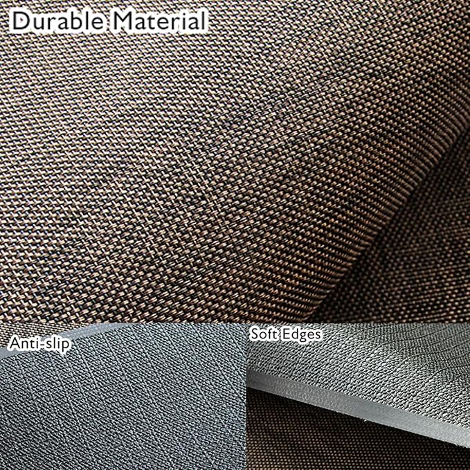 Sycoodeal Office Chair Mat for Hardwood & Tile Floor,Computer Gaming Chair Mat for Rolling Chairs Non-Curve, Anti-Slip, Heavy Duty Floor Protector for Home Office,Dark Coffee (48" x 55") - Image 2