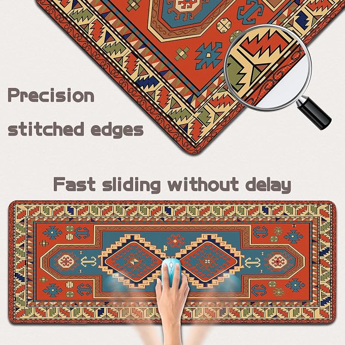 Mouse Pad Gaming - Desk Mat for Keyboard and Mouse - Large Mouse Pads for Desk, Gaming Mousepad with Non-Slip Base, Desks Pad (31.5" X 11.8") for Game, Office and Home - Image 3