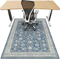 48"x60" Office Chair Mat for Hardwood, Under Desk Chair Mat for Home Office, Anti-Slip Office Rugs for Rolling Chairs, Floor Protector Washable Rugs Ocean Blue by Unknown