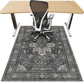 48"x60" Office Chair Mat for Hardwood, Under Desk Chair Mat for Home Office, Anti-Slip Office Rugs for Rolling Chairs, Floor Protector Washable Rugs Charcoal Gray by Unknown