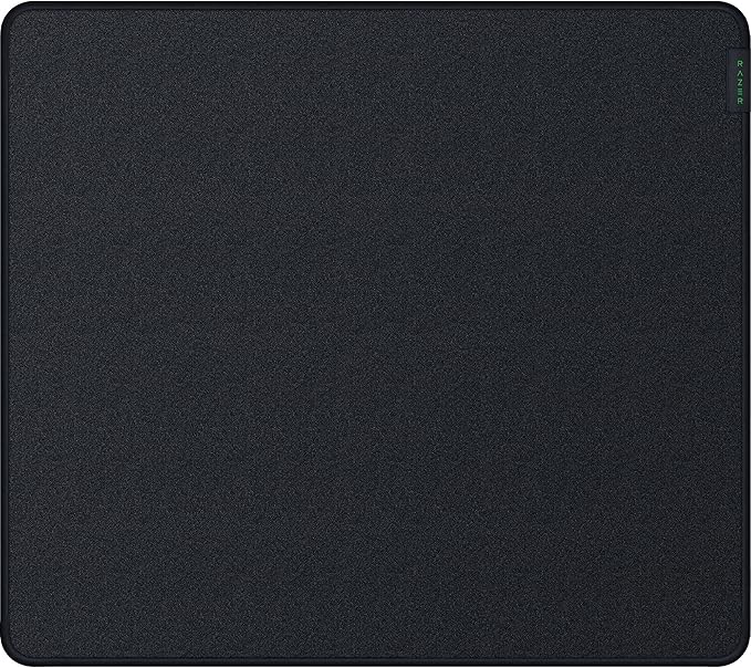 Razer Strider Hybrid Mouse Mat with a Soft Base & Smooth Glide, Black, L | Firm Gliding Surface, Anti-Slip Base, Rollable & Portable, Anti-Fraying Stitched Edges, Water-Resistant, Large by Unknown